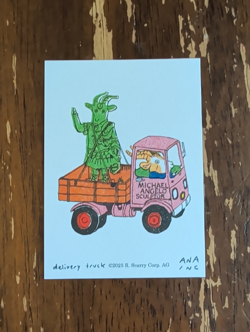 Inciardi Maine Mini Print delivery truck